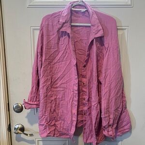Old Navy Pink Button-Down Shirt